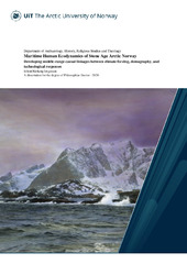 Maritime Human Ecodynamics Of Stone Age Arctic Norway