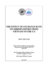 Munin The Effect Of Exchange Rate On Shrimp Export From Vietnam To Thumbnail